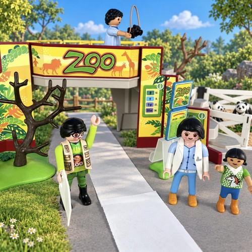 Playmobil zoo entrance panda - entrance,