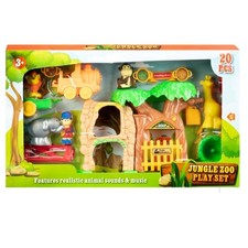 Kids Jungle Zoo 20 PCS Playset