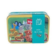 Zoo in a Tin Wooden Playset