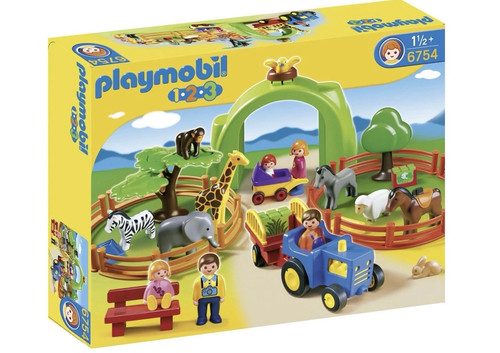 Playmobile 123 used large zoo - playmobile,