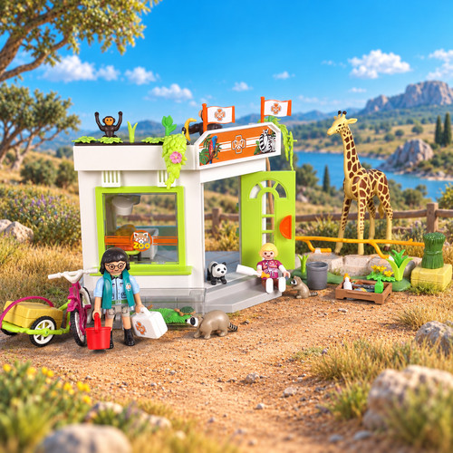 Playmobil zoo vet clinic 70900 - playmobil,
