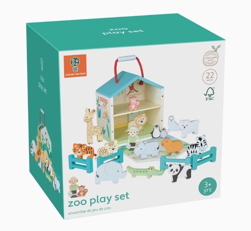 Wooden zoo play - wooden,