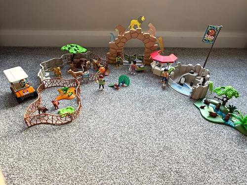 Playmobil zoo playset bundle - zoo,
