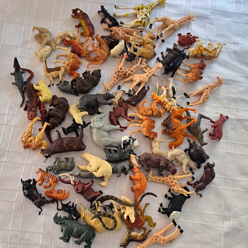 Large job lot plastic safari - lot,