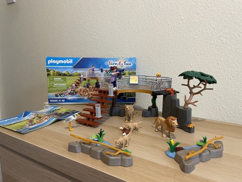 Playmobil 70343 lion enclosure - playmobil,